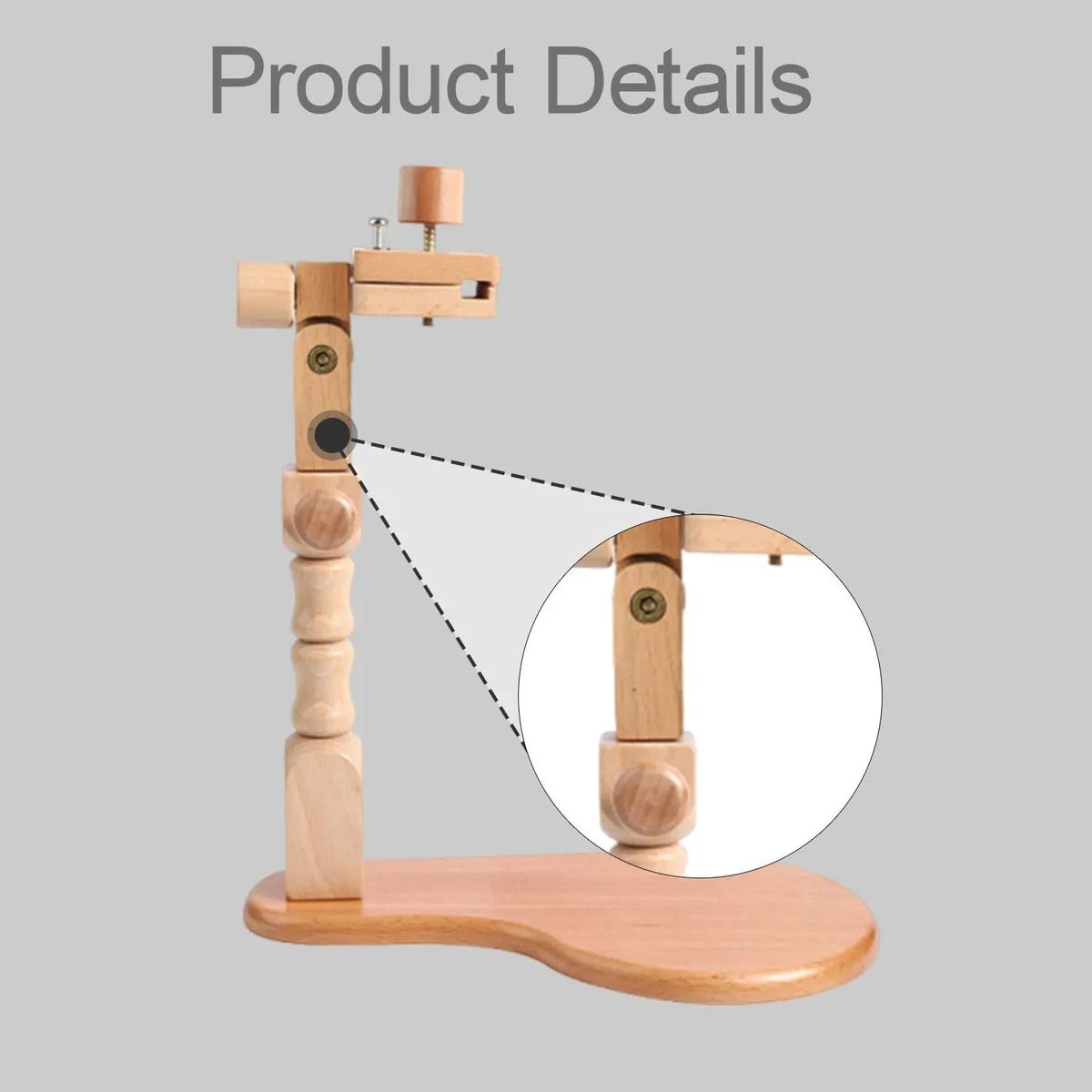 Soporte De Madera Ajustable Para Bastidor De Bordado