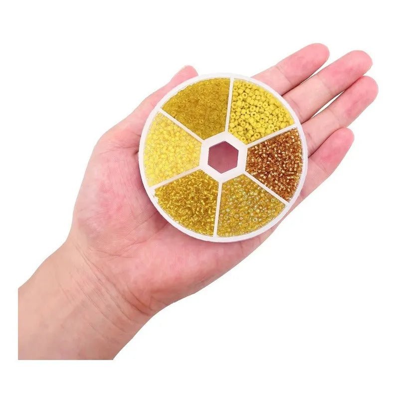 Caja De Mostacillas Pulseras Colores Incluye Cajita Plástica - Baúl de Ayün