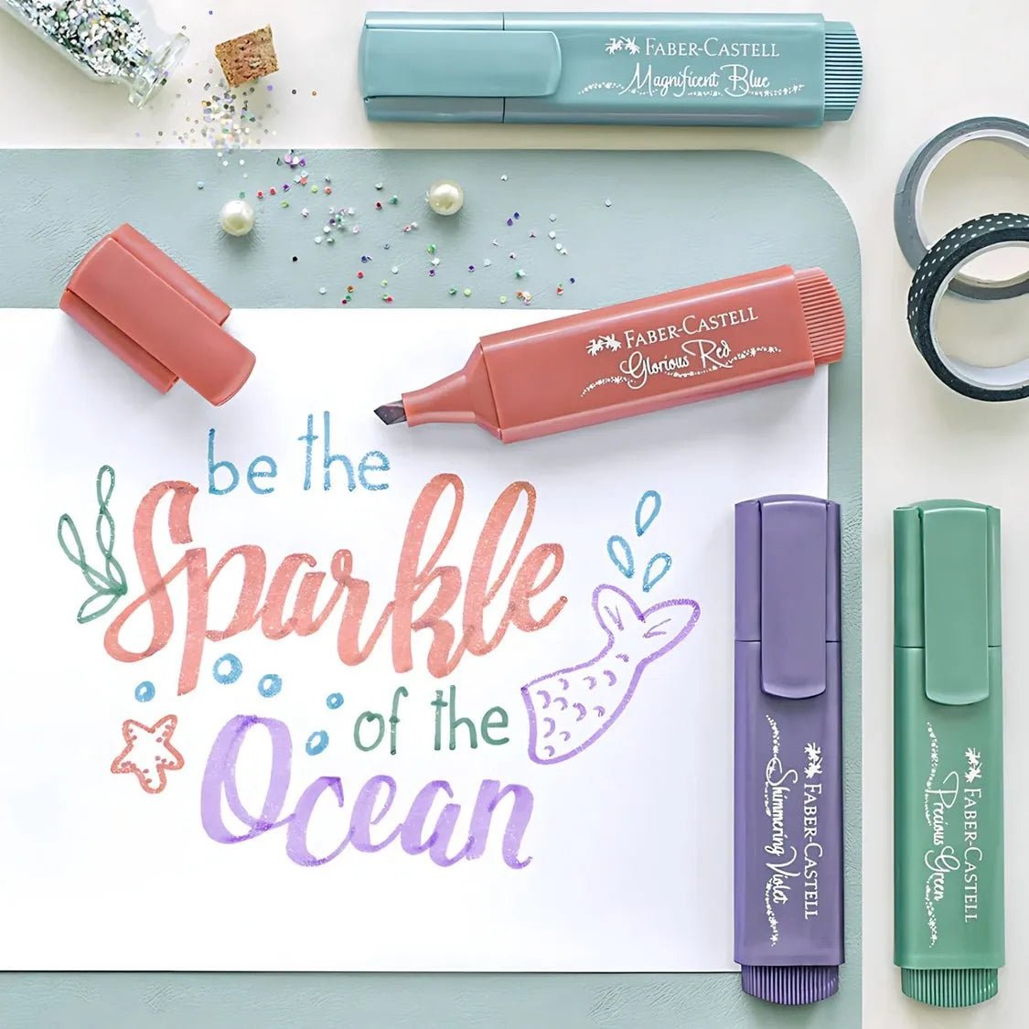 Set 8 Marcadores Destacadores Metálicos Textliner 46 Faber - Castell - Baúl de Ayün