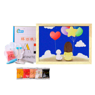 Kit DIY Pintura En Relieve Con Pulpa De Papel De Colores