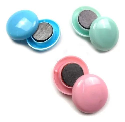16 Imanes Para Pizarras Magnéticas Refrigerador Color Pastel - Baúl de Ayün