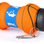 Botella De Silicona Plegable 500ml Forma Pelota Basquetbol