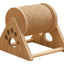 Rascador Rodillo Giratorio Para Gato Con Base De Madera
