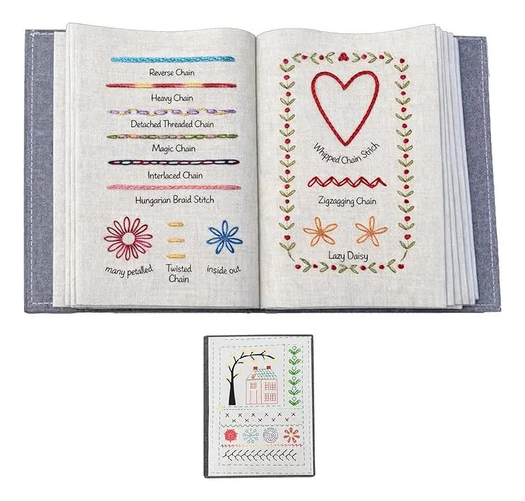 Libro De Bordado Con Diseños Para Practicar Y Aprender