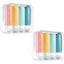 Set 8 Botellas De Viaje 90ml Silicona Contenedores Shampoo