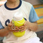 Botella De Silicona Plegable 500ml Forma Pelota De Tenis