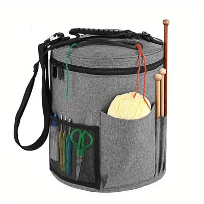 Bolso Porta Tejidos, Lanas, Palillos Y Más - Baúl de Ayün