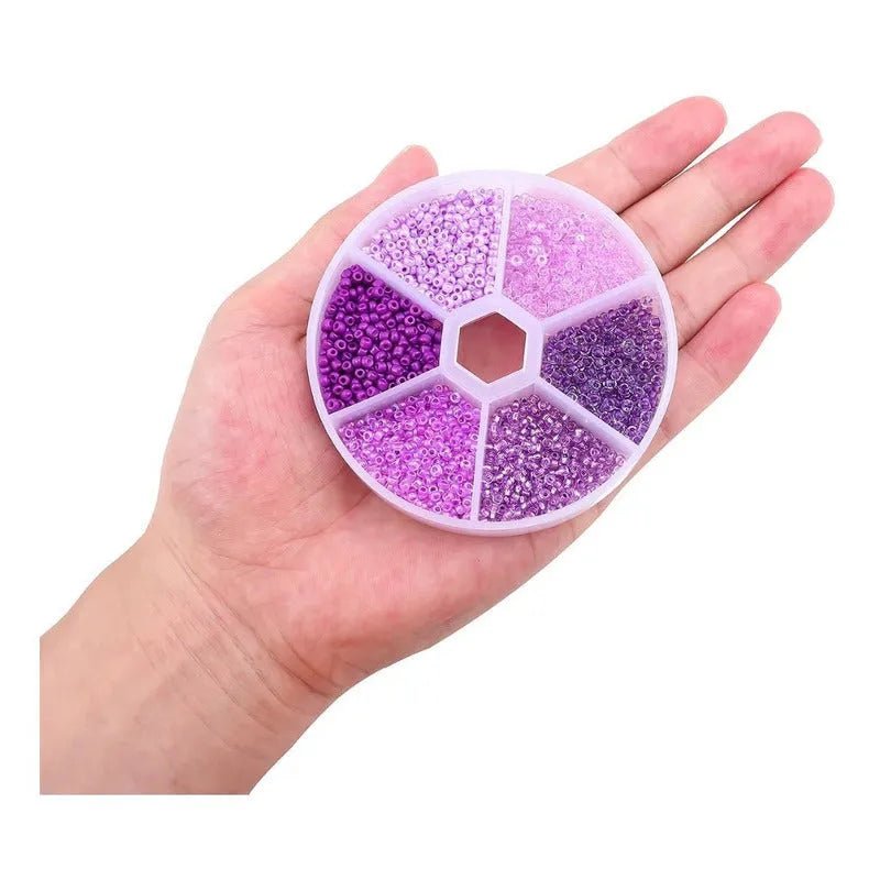 Caja De Mostacillas Pulseras Colores Incluye Cajita Plástica - Baúl de Ayün