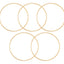 Pack de argollas doradas 8 cm para macramé y atrapasueños