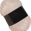Ovillo de lana metalizada beige – hilo brillante para manualidades