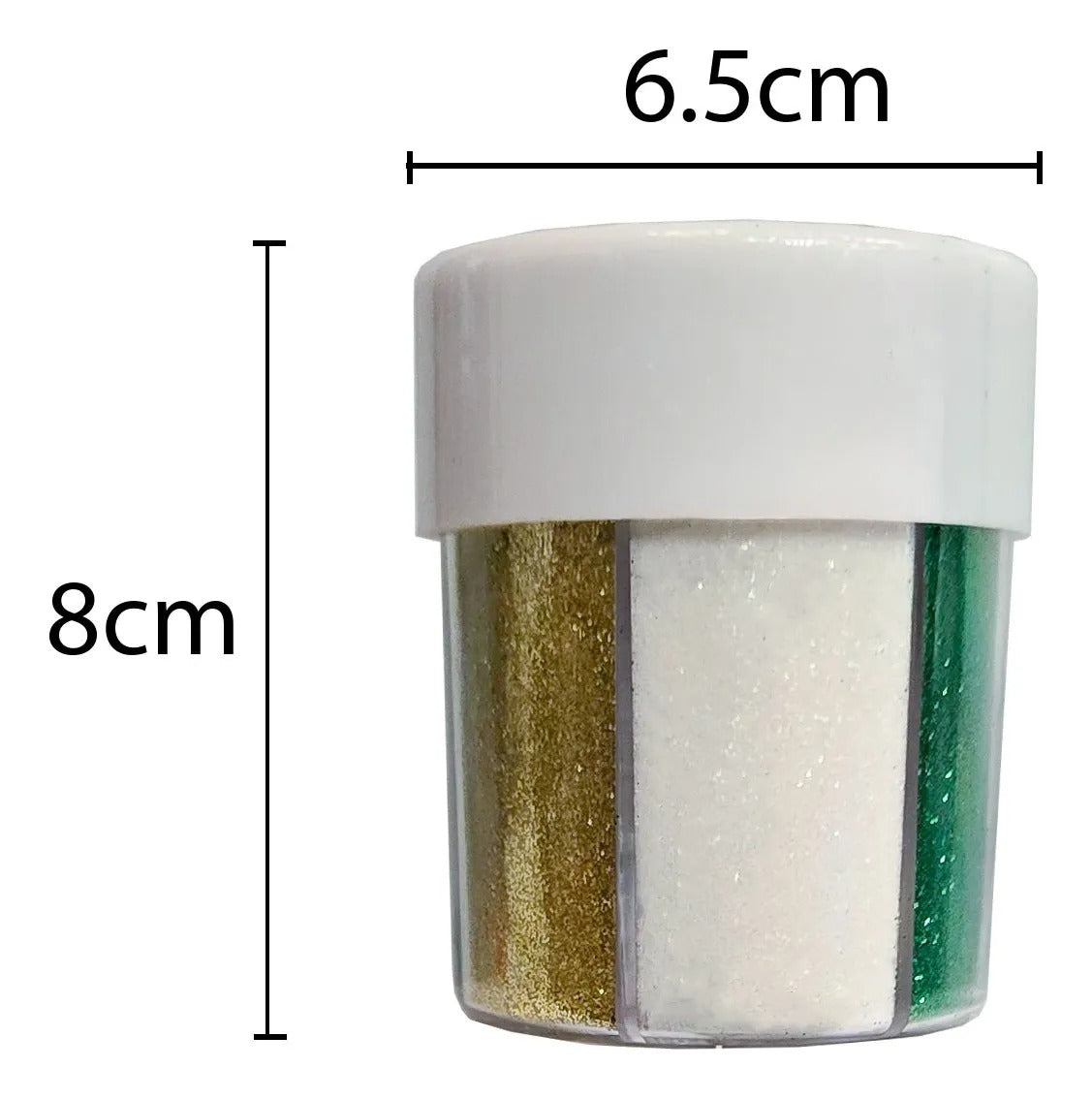 Set 2 Frascos De Escarcha Purpurina Brillantina