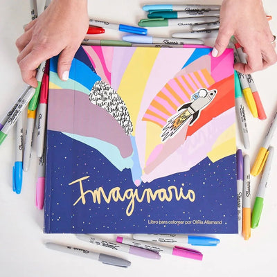 Libro para colorear IMAGINARIO por Olivia Allamand - Baúl de Ayün