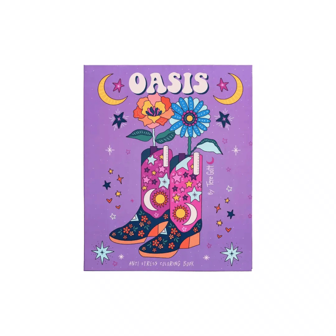 Libro para colorear OASIS de Tere Gott - Baúl de Ayün