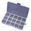 Set 2 Cajas Organizadoras Transparente 15 Divisiones 17x10cm - Baúl de Ayün