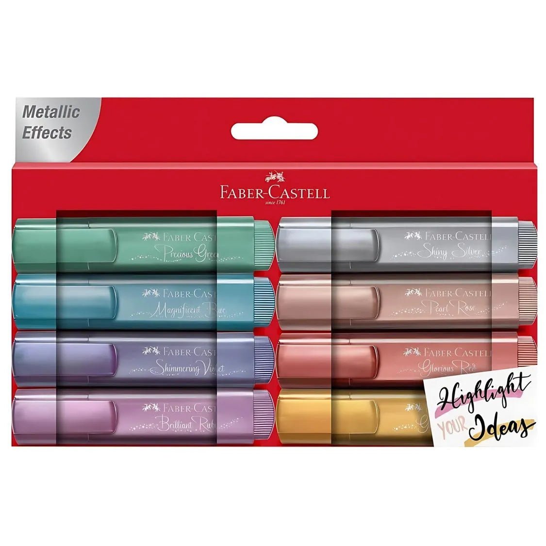 Set de destacadores metálicos Faber-Castell Textliner 46

