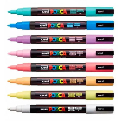 POSCA 1M pastel – marcadores punta delgada para dibujo preciso