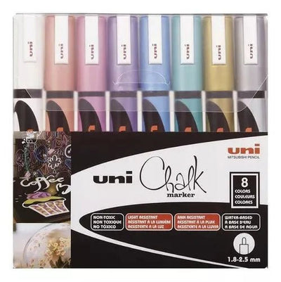 Set Uni Chalk 5M – marcadores tiza líquida metálicos