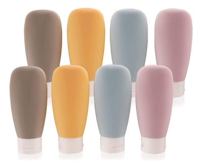 Set de botellas de viaje 60ml para líquidos y cremas