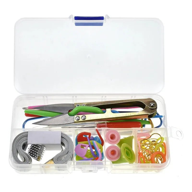 Set De Accesorios Para Tejer En Caja Plastica 57pcs - Baúl de Ayün