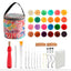 Set completo de felting con accesorios y lana de colores